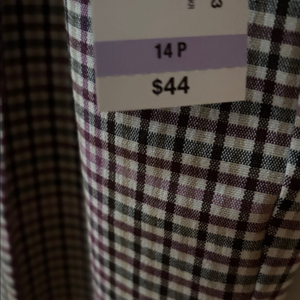 NWT Worthington Checkered Tie-Waist Pants - Picture 4 of 6